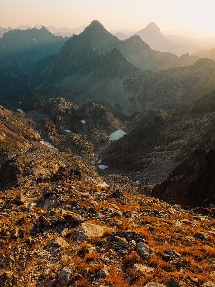 Instagram post by @alexstrohl: It sounded like a good idea at the time: climb a 3000m peak for sunset on the day of the full moon, …