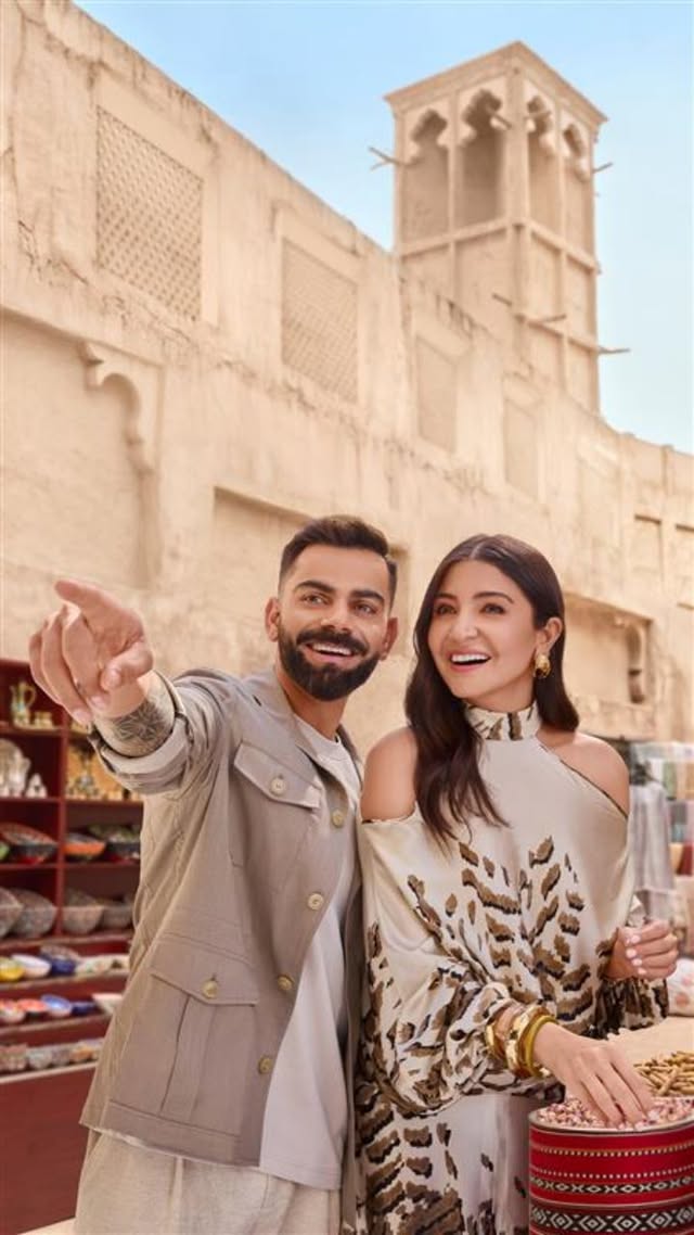 Instagram post by @anushkasharma: From quaint bonfires to spontaneous moments by the beach, join Virat and I as we share highlights of…