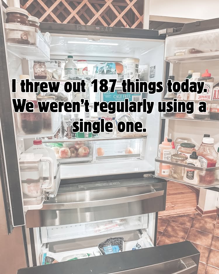 Instagram post by @brianne.lynk: 187. 🤯 That’s how many things left our house today. And somehow, not ONE was something we regularly…