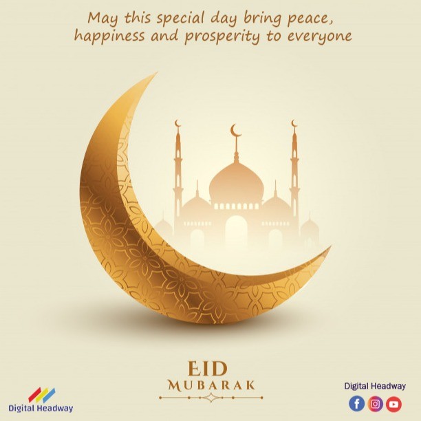 Instagram post by @digitalheadway.1: May the divine happiness fill our homes and hearts. ❤️🏣 Wishing all Muslim Ummah a very Happy Eid M…