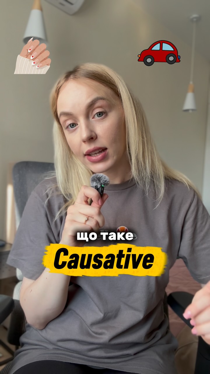 Instagram post by @english.elf: ✨ The causative The causative is used when someone else does something for you instead of you doing …