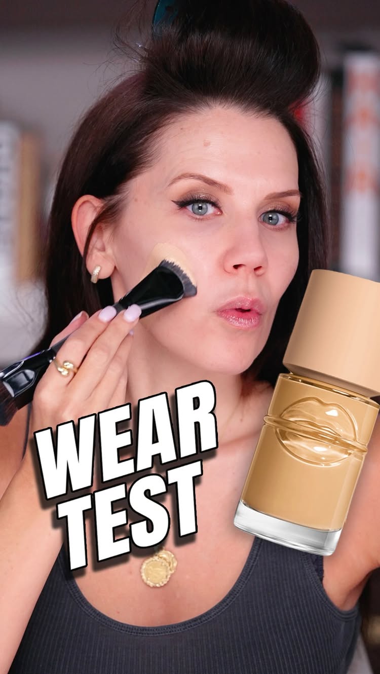 Instagram post by @glamlifeguru: Foundation Wear Test… on the hottest day 🔥 MAKEUP WORN 💋 Isamaya Microbial Gel Primer Tarte Smooth…
