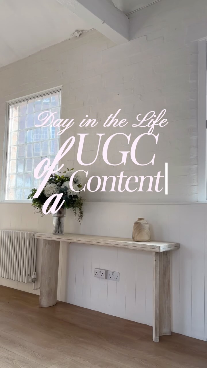 Instagram post by @hannah.ugc.creative: A snippet into what a typical day looks like for me as a full time UGC content creator & business ow…