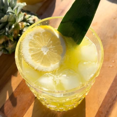 Instagram post by @honeyb_healthy: The most refreshing drink of the season: Pineapple Cucumber Summer Water! 🍍🥒 💦 • • Pineapple Cucu…