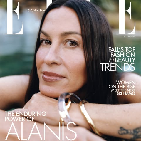 Instagram post by @joannafox: Alanis Morissette is our @ellecanada September 2025 cover star! I was so lucky to meet and speak wit…