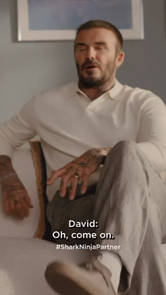 Instagram post by @kevinhart4real: #SharkNinjaPartner - Best pairings for wine? It’s not cheese. It’s @davidbeckham and #SharkStainForc…