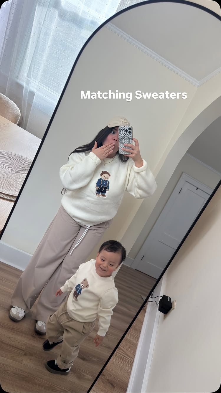 Instagram post by @mami_camii: Matching mom and son viral sweaters | thanksgiving outfit inspo✨comenta y te envío los dos 🥰. Están…
