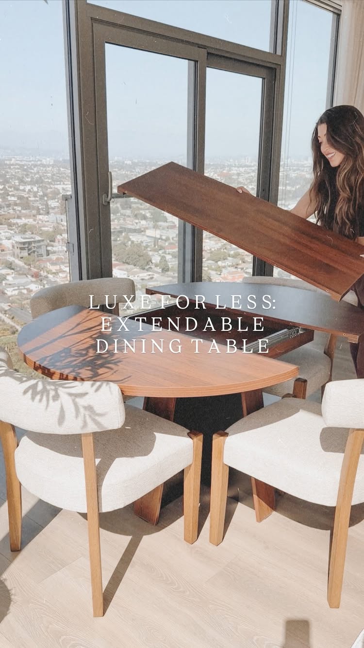 Instagram post by @michelleeeejh: AND for less than $200?! 🤩 *for the 🔗 details just say “TABLE” below 👇🏼* WHY I LOVE THIS: -very …