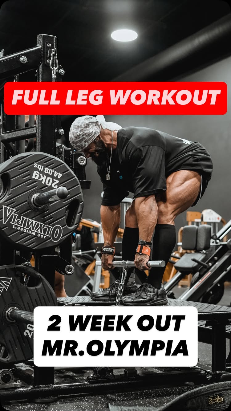 Instagram post by @mikethebadass: This is how I train Legs before the Mr.Olympia Bodybuilding Show. Leg Workouts in the Gym are gettin…