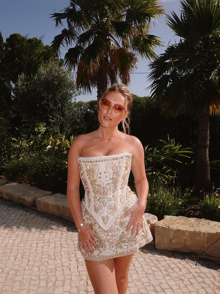 Instagram post by @perrieedwards: Cocktail hour in the sun ✨The perfect way to start our dream wedding weekend 🤍