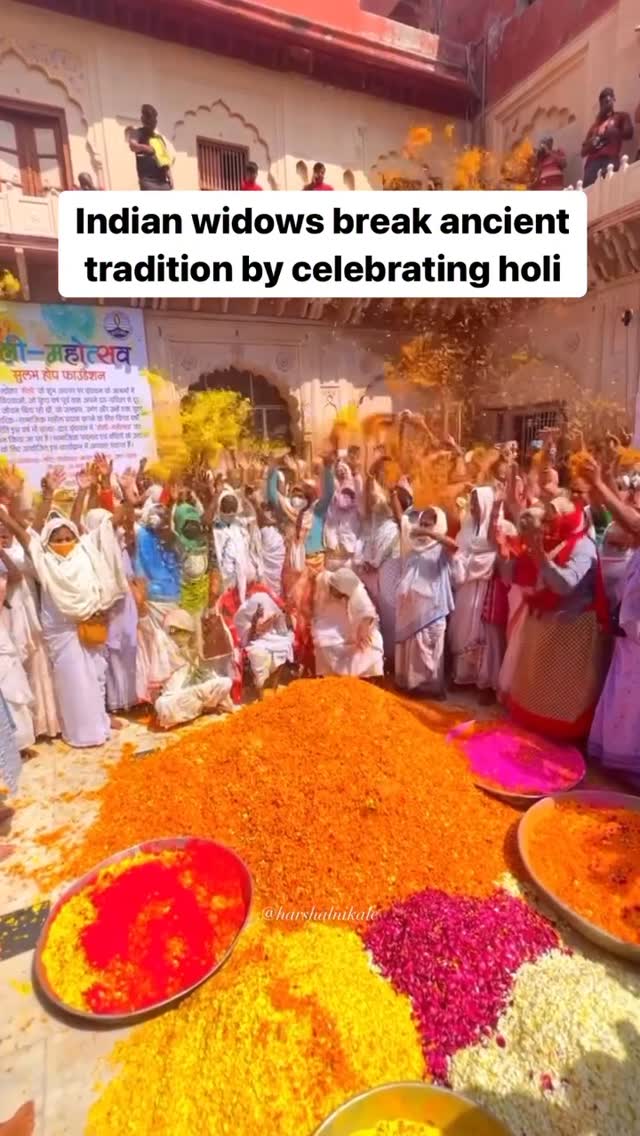Instagram post by @pinkladoo: South Asian culture’s treatment of widows is so difficult to get your head around. Social outcasts, …