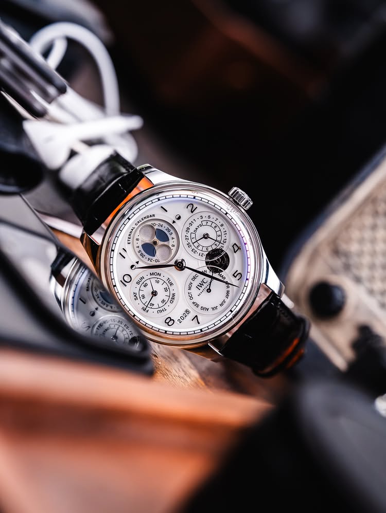 Instagram post by @romansharf: IWC built a perpetual calendar designed to outlast all of us 🤯 The IWC Portugieser Eternal Calendar…
