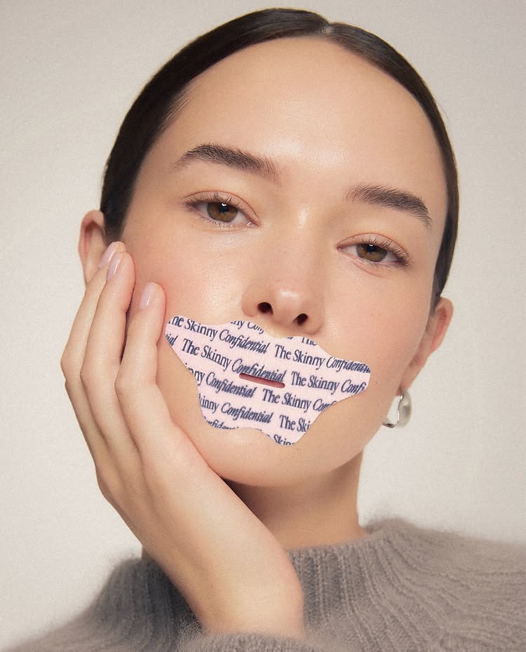 Instagram post by @theskinnyconfidential: Apparently the secret to beauty sleep is just keeping your mouth shut. Mouth Tape encourages nasal b…